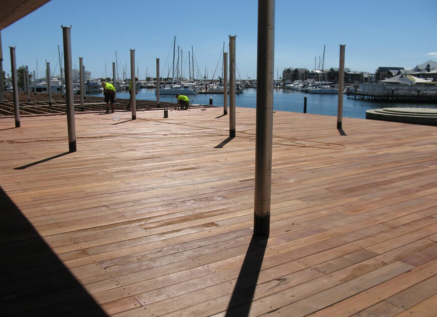 Classic Plank Timber Decking boardwalk