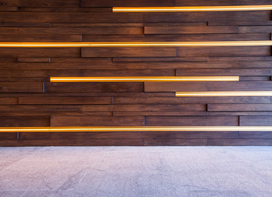 Trend Plank Used for Interior Wall Timber Cladding with Lights