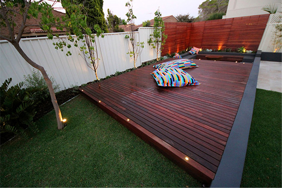 jarrah timber decking used at Outdoor