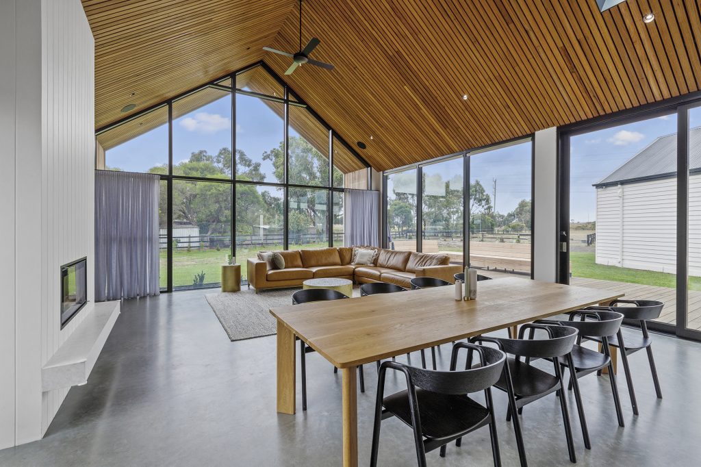 Natural light in the living room creating a biophilic atmosphere