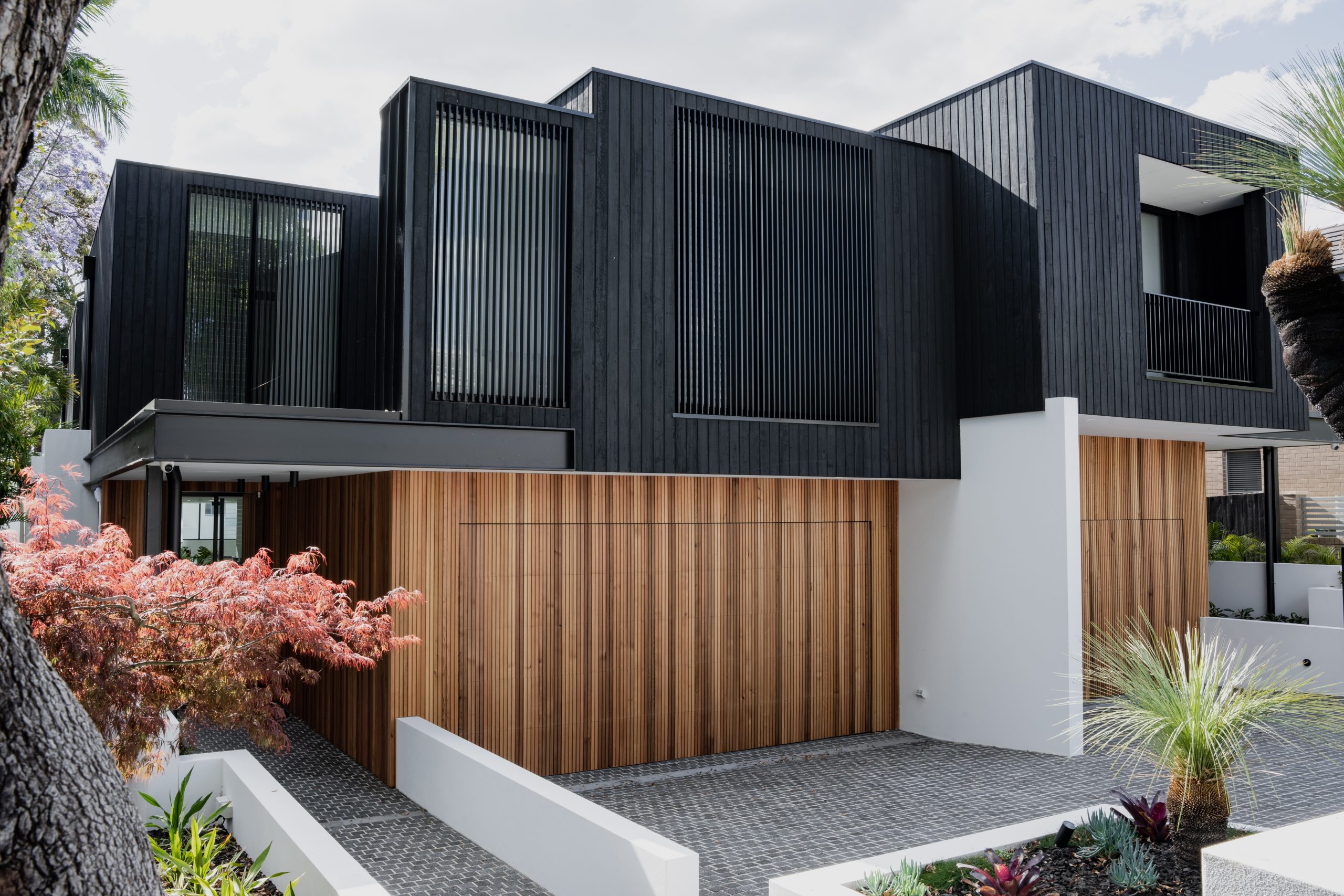 Charred Timber Used for External Cladding